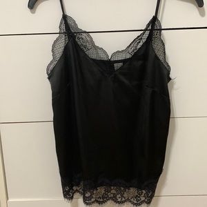 Black lace camisole like new